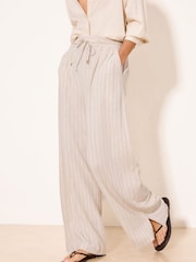 Raya neutra - Pantalones de pernera ancha de lino de Lipsy - Imagen 1 de 4