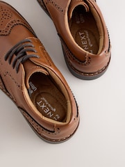 Tan Brown Lace-up Brogue Shoes - Image 5 of 5