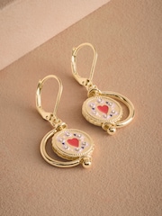 Cath Kidston Gold Tone Spinning Pendant Earrings - Image 1 of 6