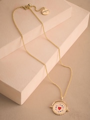 Cath Kidston Gold Tone Spinning Pendant Necklace - Image 2 of 8