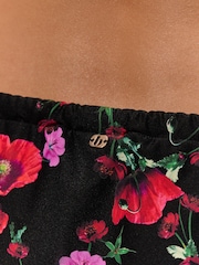 B by Ted Baker Tanga Side Black Floral Bikini Briefs - Image 4 of 5