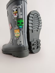 Grey Minecraft Rubber Wellies - Image 3 of 5