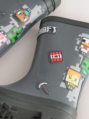 Grey Minecraft Rubber Wellies - Image 5 of 5