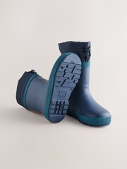 Navy Adjustable Cuff Wellies - Image 3 of 5