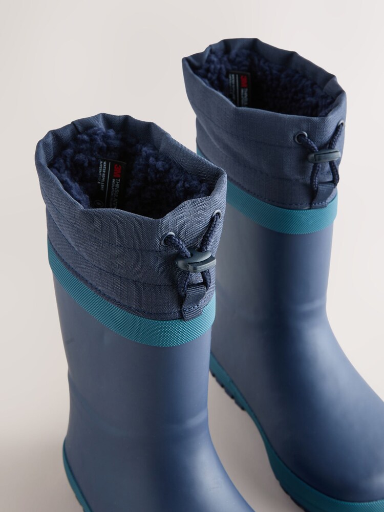 Navy Adjustable Cuff Wellies - Image 5 of 5 Navy Adjustable Cuff Wellies - Image 5 of 5
