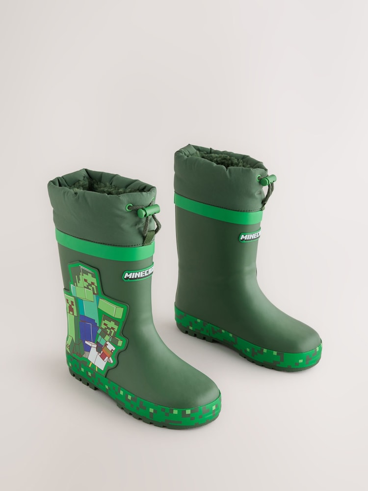 أخضر - Minecraft Cuff Wellies - صورة 1 من 5 أخضر - Minecraft Cuff Wellies - صورة 1 من 5