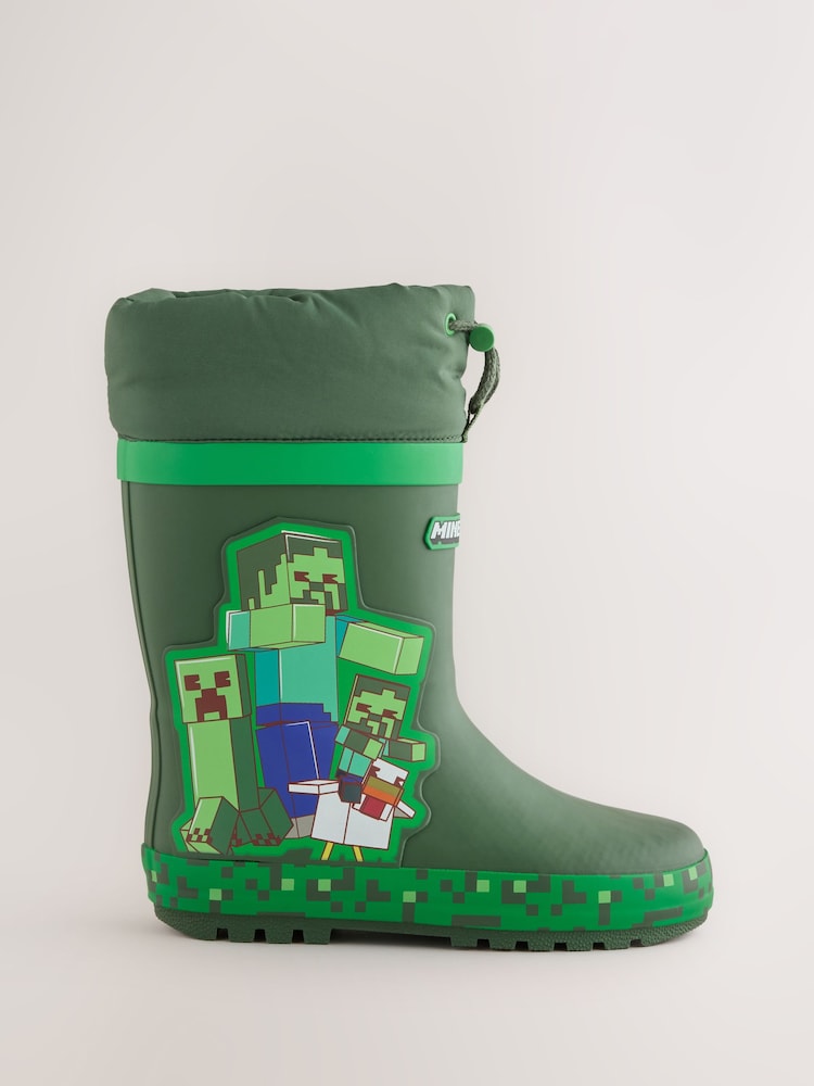 أخضر - Minecraft Cuff Wellies - صورة 2 من 5 أخضر - Minecraft Cuff Wellies - صورة 2 من 5