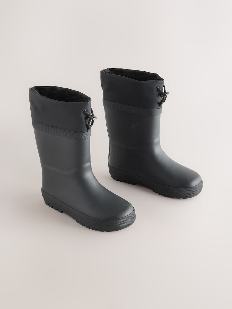 Black Adjustable Cuff Wellies - Image 1 of 5