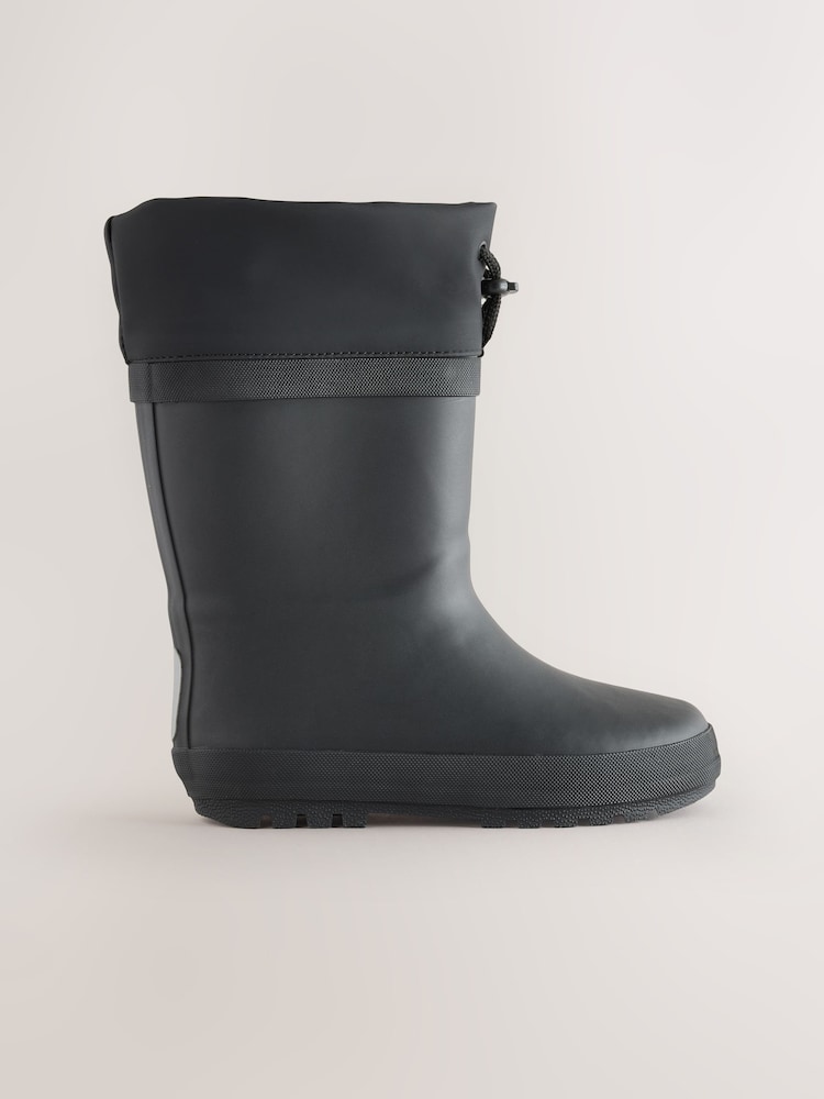 Black Adjustable Cuff Wellies - Image 2 of 5