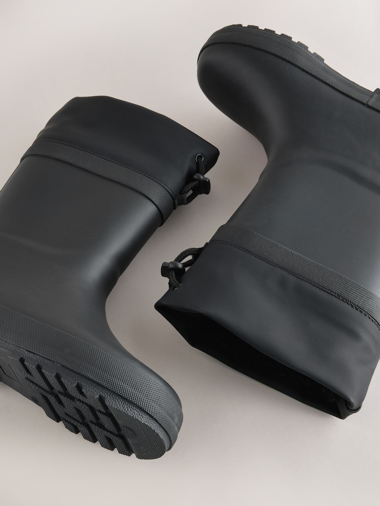 Black Adjustable Cuff Wellies - Image 5 of 5