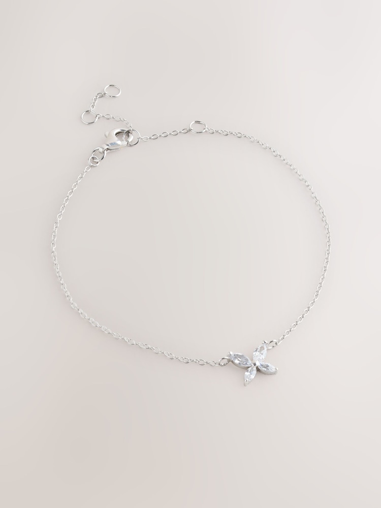 Srpskohrvatski / srpskohrvatski - Butterfly Cubic Zirconia Bracelet - Slika 1 od 1