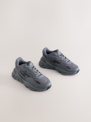 Grey Elastic Lace Trainers - Image 7 of 10