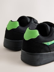 Black/Green Standard Fit (F) Minecraft Light Up Trainers - Image 10 of 11