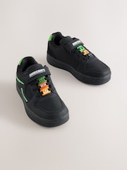 Black/Green Standard Fit (F) Minecraft Light Up Trainers - Image 7 of 11