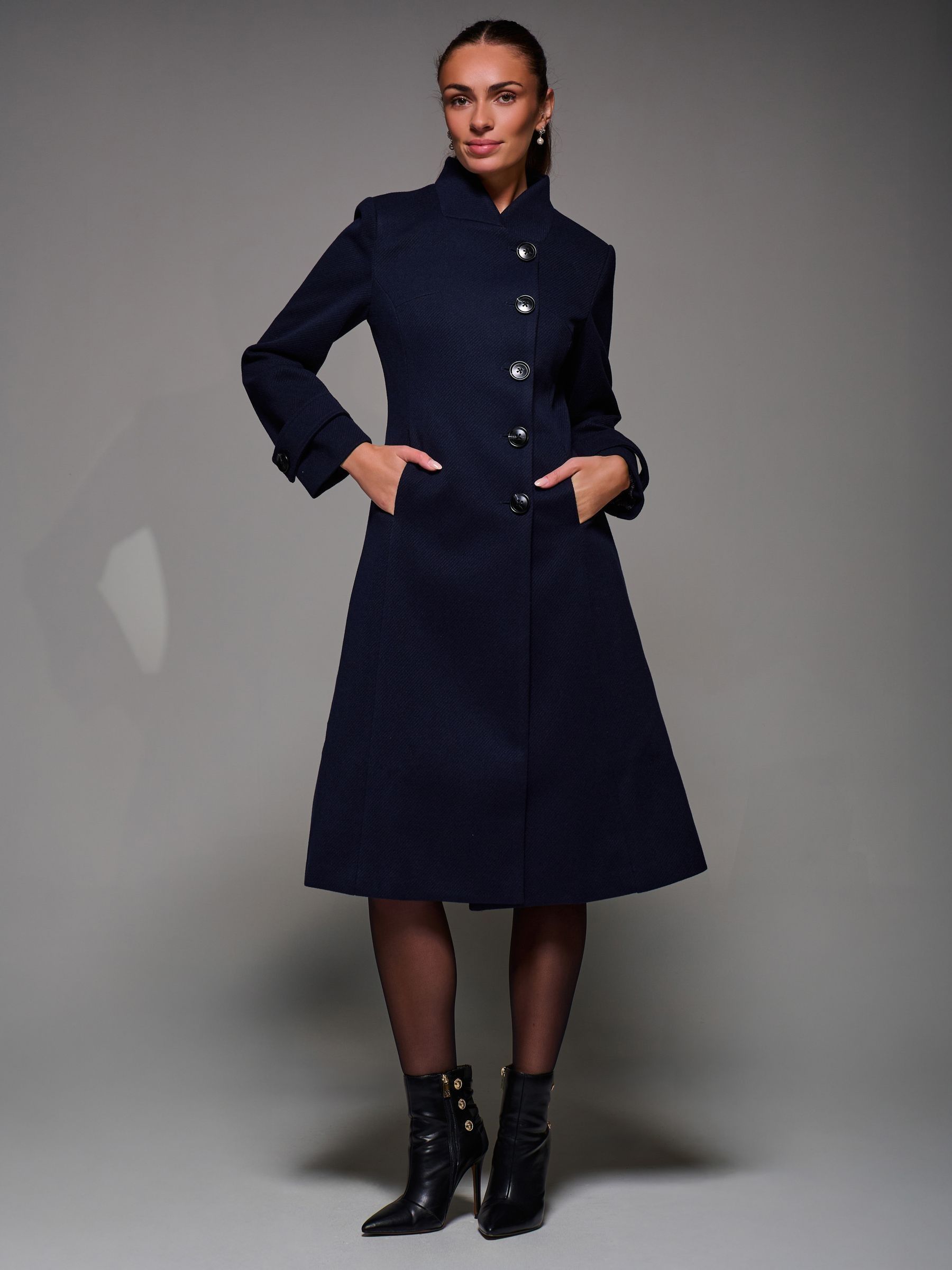 エムミーエメ Convertible flare coat Мme eme Maeve Fit & Flare 