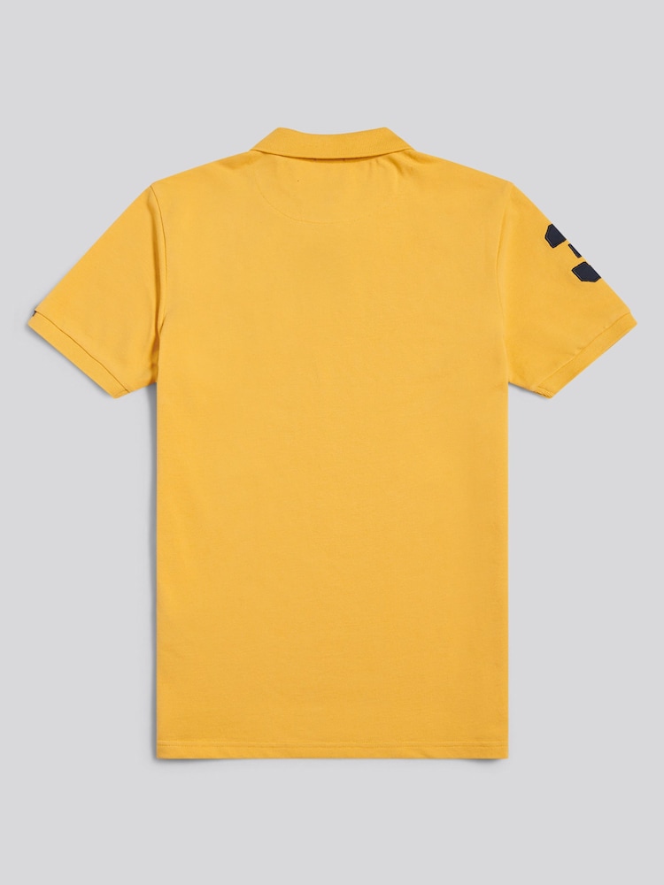 U.S. Polo Assn. Yellow Player 3 Polo Shirt - Image 2 of 3 U.S. Polo Assn. Yellow Player 3 Polo Shirt - Image 2 of 3
