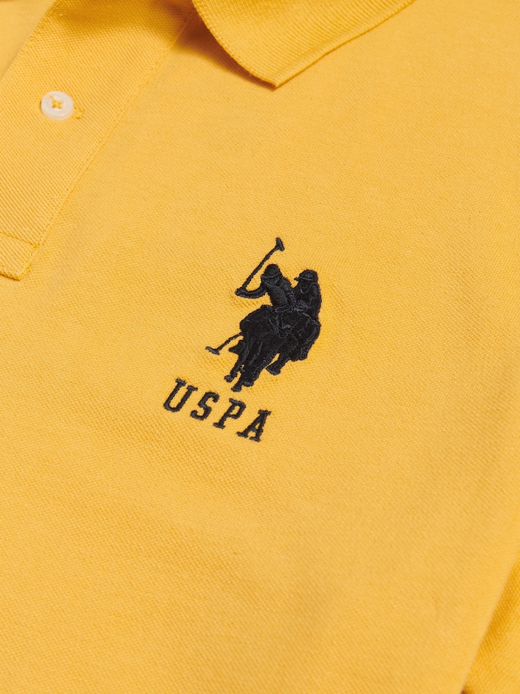 U.S. Polo Assn. Yellow Player 3 Polo Shirt - Image 3 of 3 U.S. Polo Assn. Yellow Player 3 Polo Shirt - Image 3 of 3