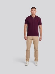 Morado claro - U.S. Polo Assn. Polo de piqué de corte estándar 100% algodón - Imagen 3 de 8