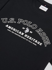 Чорний - U.S. Polo Assn Heritage Graphic T-Shirt - Image 8 of 8