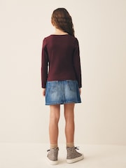 Mid Wash Denim Skirt (3-16yrs) - Image 3 of 7