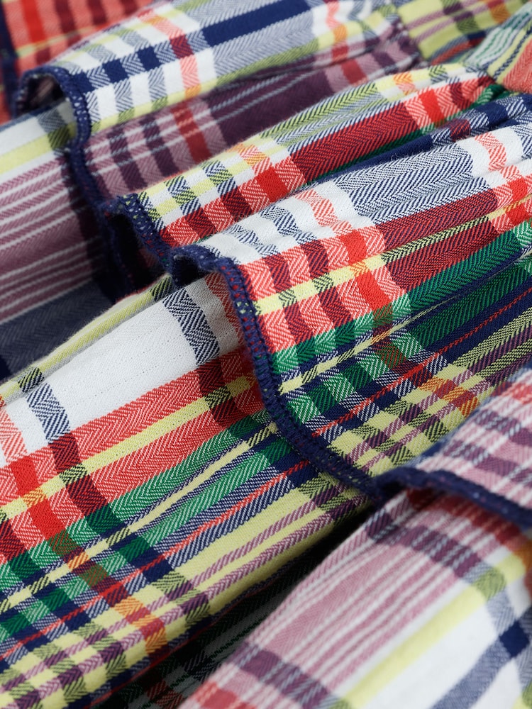 Navy Multi Check Pullon Rara Skirt (3-16yrs) - Image 4 of 4