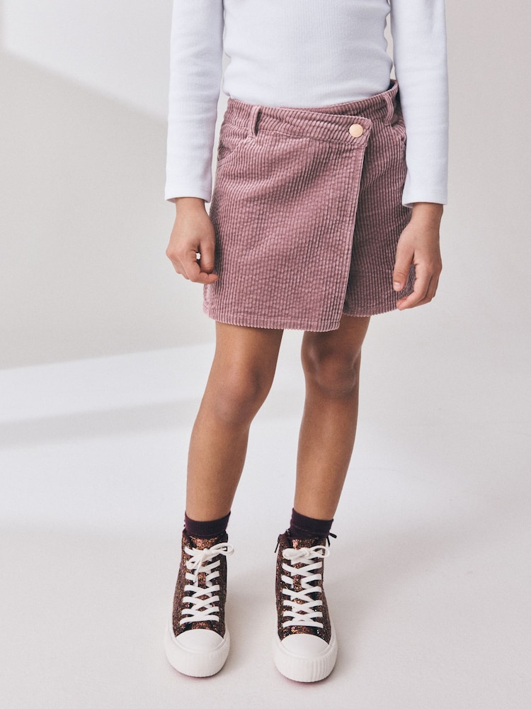 Pink Cord Wrap Skort (3-16yrs) - Image 1 of 8