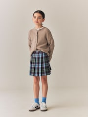 Blue/ Green Check Pleated Skirt (3-16yrs) - Image 2 of 8