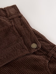 Chocolate Brown Cord Wrap Skort (3-16yrs) - Image 8 of 10