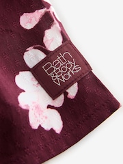 Bath & Body Works Berry Red Japanese Cherry Blossom Frill Cami Pyjamas Set - Image 12 of 12
