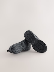 Black Standard Fit (F) Elastic Lace Trainers - Image 3 of 6