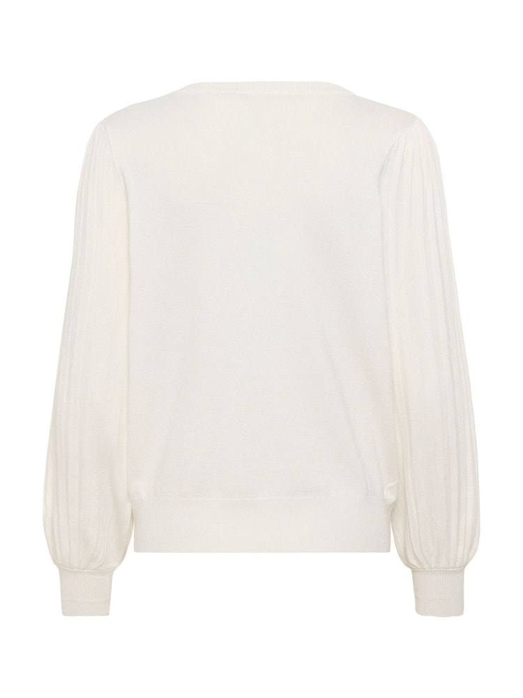Kaffe White KAlone Long Sleeve Knit Jumper - Image 6 of 6 Kaffe White KAlone Long Sleeve Knit Jumper - Image 6 of 6