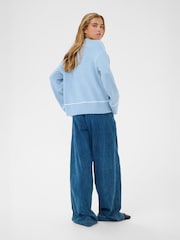 Kaffe Blue Long Sleeve Jumper - Image 2 of 6