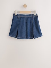 Dark Wash Pleated Denim Skirt (3-16yrs) - Image 1 of 4