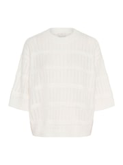 Kaffe White 3/4 Sleeve Knit Jumper - Image 5 of 6