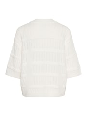 Kaffe White 3/4 Sleeve Knit Jumper - Image 6 of 6