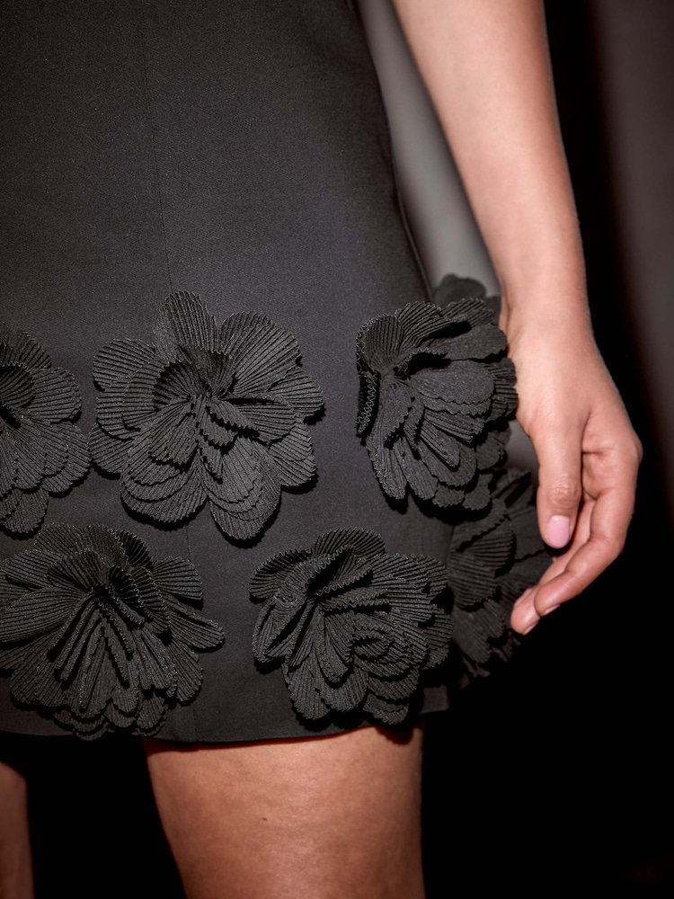 mint velvet black lace mini dress Black Bow Detail Mini Dress  Mint Velvet