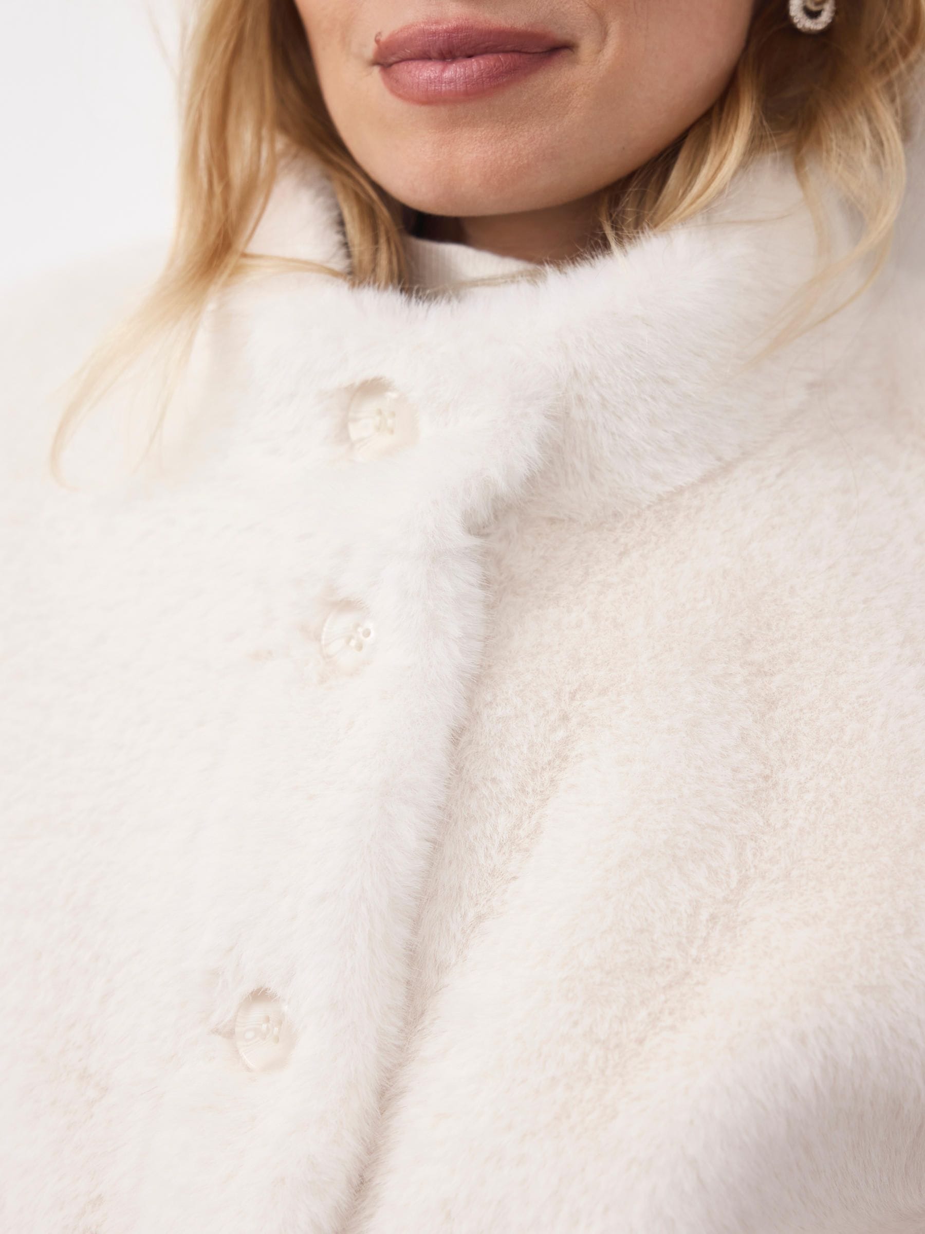 Buy Mint Velvet White Faux Fur Bomber Jacket from Next Australia