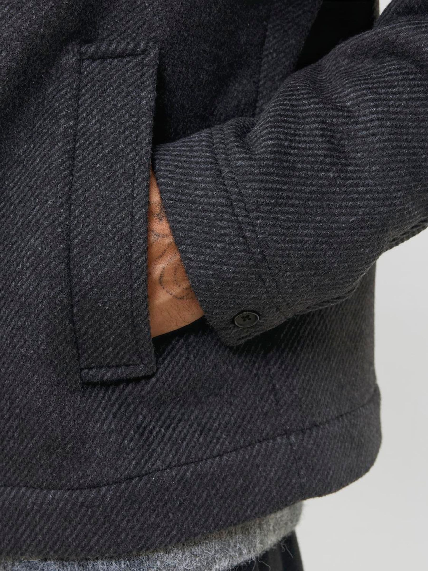 Buy JACK & JONES Black Wool Button-up Jacket from Next USA