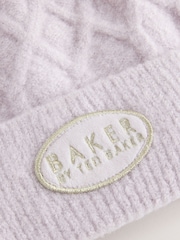 Baker by Ted Baker Double Pom Eared Hat and Mittens Set - Εικόνα 2 του 5