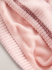 Baker by Ted Baker Pink Bow Knitted Snood Scarves - Image 2 of 5