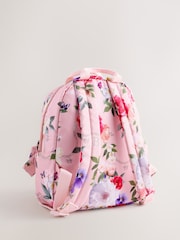 Baker by Ted Baker Back to School Pink Floral Bow Backpack - Image 3 of 7
