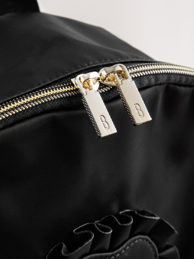 Baker by Ted Baker Black Back to School Childrens Satin Bow Backpack - Image 8 of 8 Baker by Ted Baker Black Back to School Childrens Satin Bow Backpack - Image 8 of 8