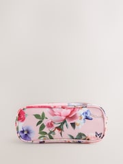 Baker by Ted Baker Back to School Pink Floral Bow Pencil Case - Image 3 of 6