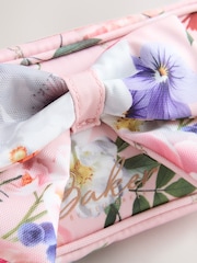 Baker by Ted Baker Back to School Pink Floral Bow Pencil Case - Image 4 of 6