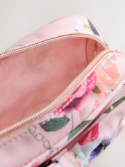 Baker by Ted Baker Back to School Pink Floral Bow Pencil Case - Image 5 of 6