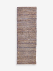 MADE.COM Blue Hurley Woven Jute Runner - Image 5 of 5