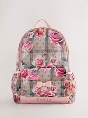Baker by Ted Baker Back to School Floral Monogram Bow Backpack - Image 1 of 7