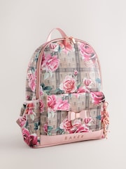 Baker by Ted Baker Back to School Floral Monogram Bow Backpack - Image 2 of 7