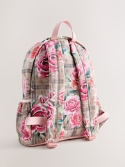 Baker by Ted Baker Back to School Floral Monogram Bow Backpack - Image 3 of 7