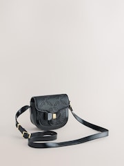 Baker by Ted Baker Childrens Black Embossed Bow Cross Body Bag - Image 2 of 8